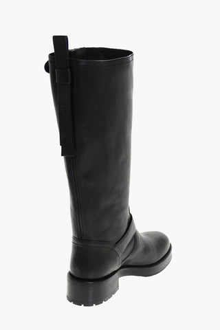 4cm Leather Boots