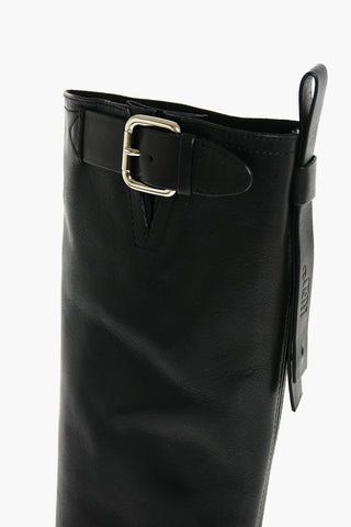 4cm Leather Boots