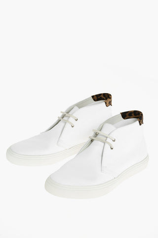 Fabirc OLONA Sneakers with Leather Detail