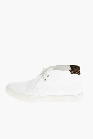 Fabirc OLONA Sneakers with Leather Detail