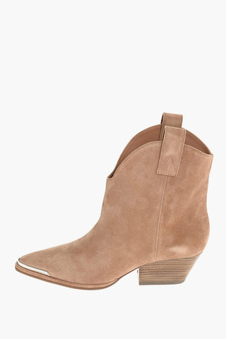 5cm Suede Leather CARLA Ankle Boots