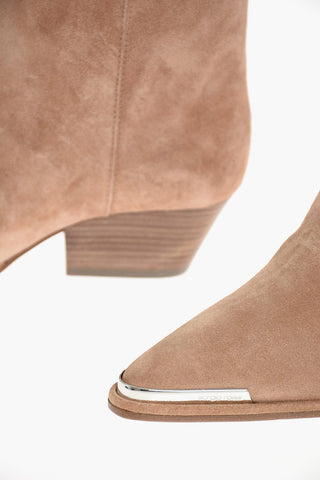 5cm Suede Leather CARLA Ankle Boots