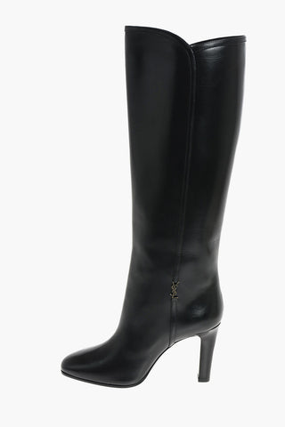 9cm Leather JANE Pull on Boots