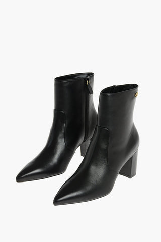 7,5cm Leather Zipped LINARIA Booties