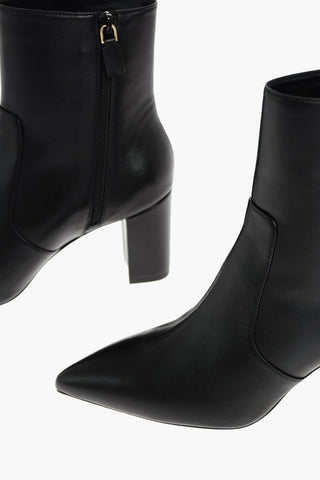 7,5cm Leather Zipped LINARIA Booties