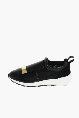 Sneakers RUNNING in Pelle e Tessuto