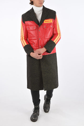 MAN PIRELLI snap button Chesterfield coat
