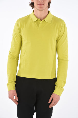 piquè cotton 2 button polo shirt