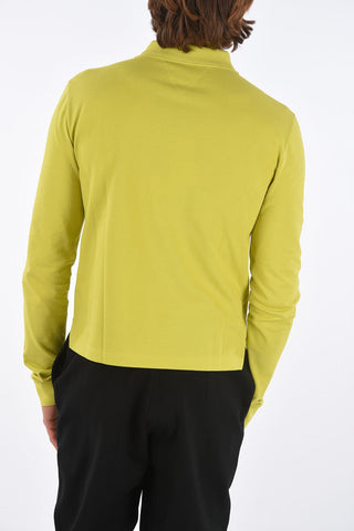 piquè cotton 2 button polo shirt