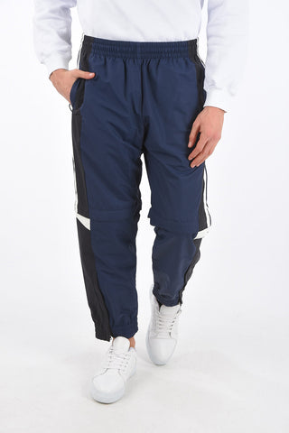 Nylon Modular Pants with Elastic Waistband and Ankle Zips