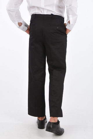 Single-pleated Cotton Chino Pants