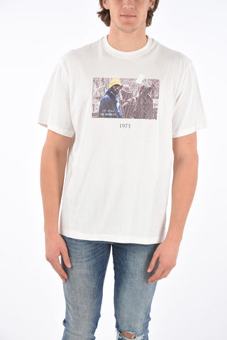 t-shirt girocollo stampata