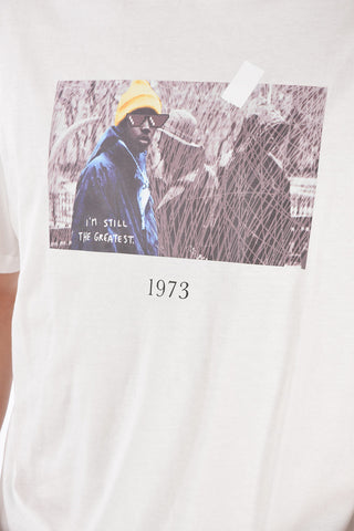 t-shirt girocollo stampata
