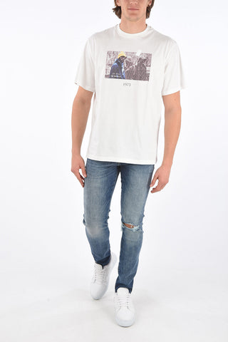 t-shirt girocollo stampata