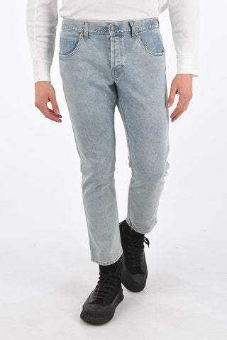 5 Pocket Light Wash Denims with Belt Loops