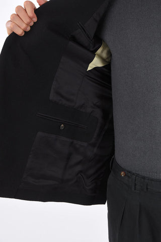 side vents peak lapel 1-button blazer