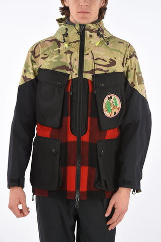 camouflage HUNTER BARESKIN parka with wool detail