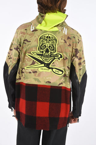 camouflage HUNTER BARESKIN parka with wool detail