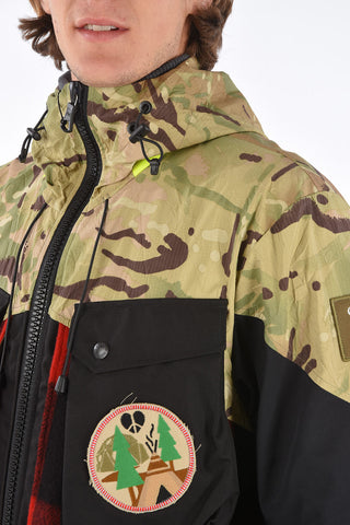 camouflage HUNTER BARESKIN parka with wool detail