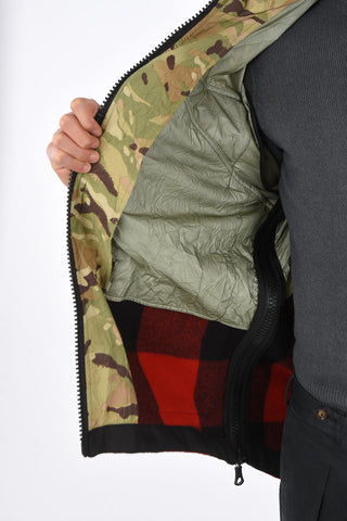 camouflage HUNTER BARESKIN parka with wool detail