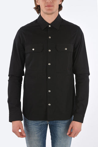 camicia con bottoni automatici