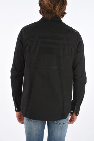 camicia con bottoni automatici