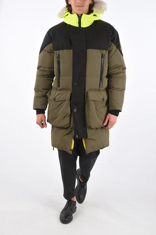 piumino SLEEPING BAG con cappuccio e pelliccia