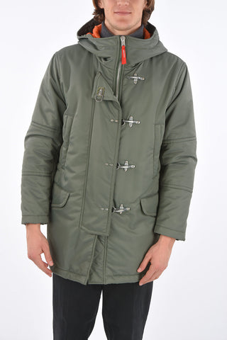 frog closure duffel with hood