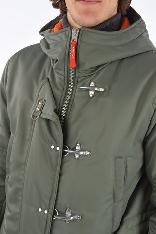 frog closure duffel with hood