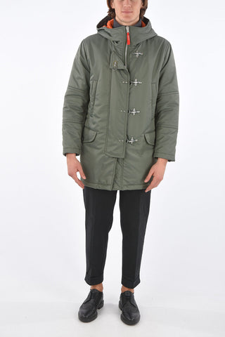 frog closure duffel with hood