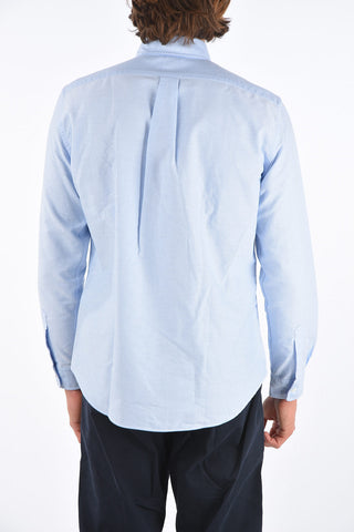 Oxford Cotton Shirt with Button Down Collar and Breast-pocket
