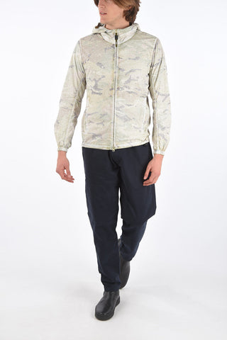 Hooded Windbreaker with Drawstring