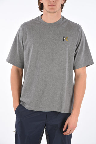 Crew Neck T-Shirt with Embroidered Logo