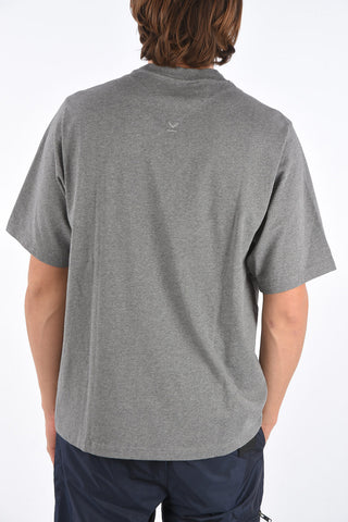 Crew Neck T-Shirt with Embroidered Logo