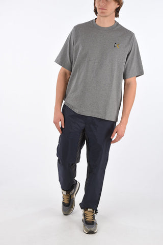 Crew Neck T-Shirt with Embroidered Logo