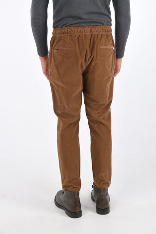 corduroy drawstring waist pants