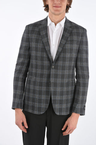 ZZEGNA plaid center vent patch pocket 2-button blazer drop 8R