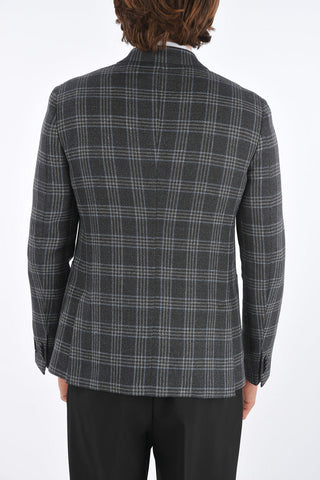 ZZEGNA plaid center vent patch pocket 2-button blazer drop 8R