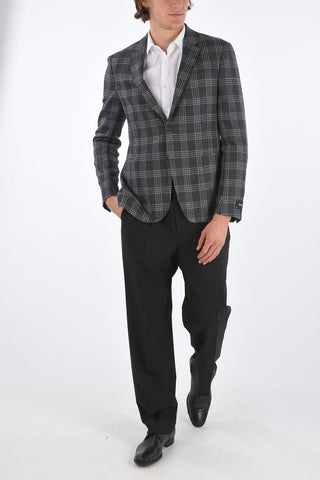 ZZEGNA plaid center vent patch pocket 2-button blazer drop 8R