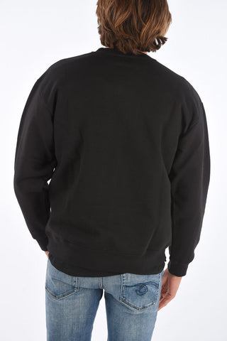 printed crew-neck sweatshirt