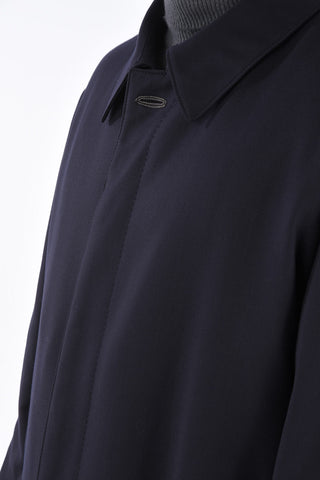 Single-breasted Wool Coat with Hidden Buttoning