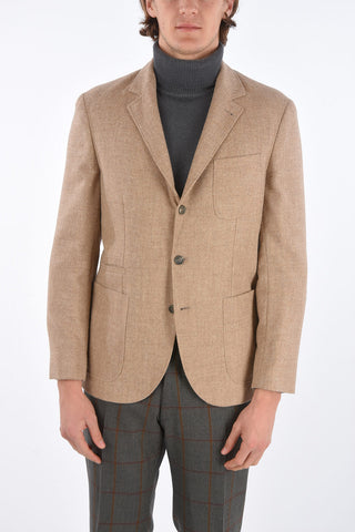 side vents notch lapel 3-button blazer