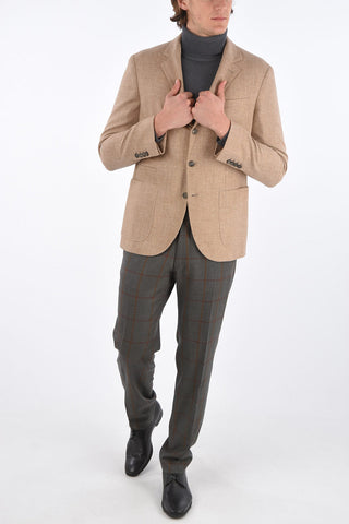 side vents notch lapel 3-button blazer