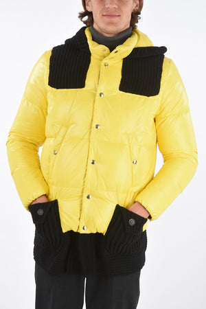 Daunenjacke Mit Woll-Details Und Kapuze