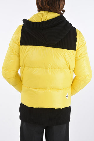 Daunenjacke Mit Woll-Details Und Kapuze