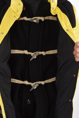 Daunenjacke Mit Woll-Details Und Kapuze