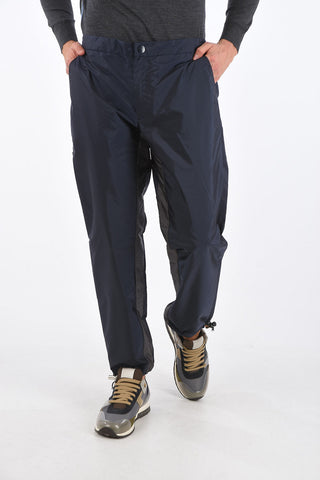 Pantaloni Con Bande a Contrasto e Coulisse sul Fondo