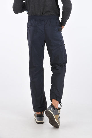 Pantaloni Con Bande a Contrasto e Coulisse sul Fondo