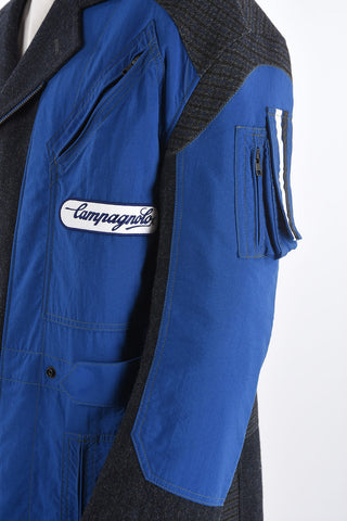 MAN CAMPAGNOLO zip closure chesterfield coat