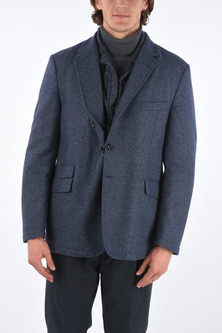 ID Quilted Lining Blazer with Removable Details